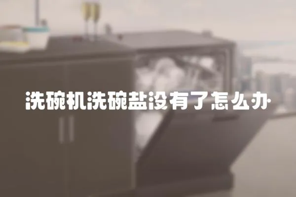洗碗機洗碗鹽沒有了怎么辦