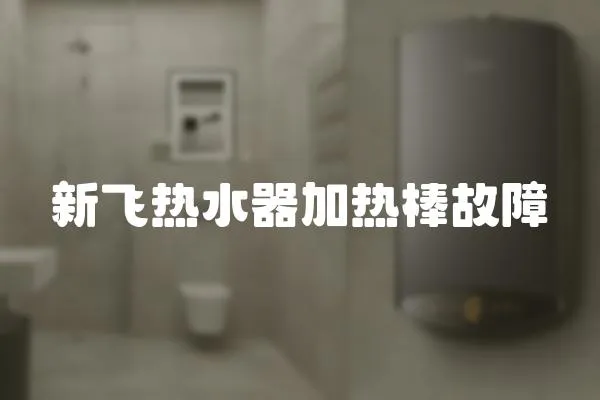 新飛熱水器加熱棒故障