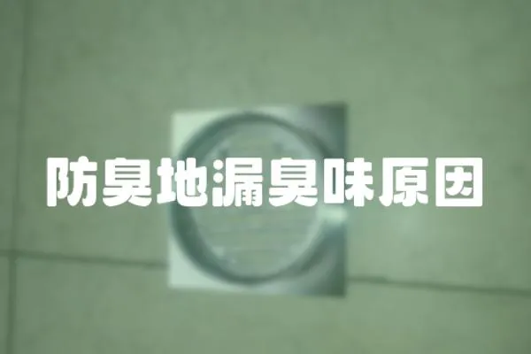 防臭地漏臭味原因
