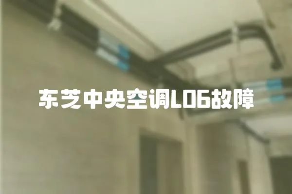 東芝中央空調(diào)L06故障