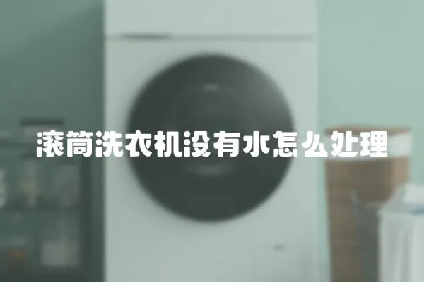 滾筒洗衣機沒有水怎么處理