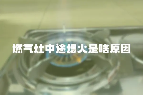 燃氣灶中途熄火是啥原因