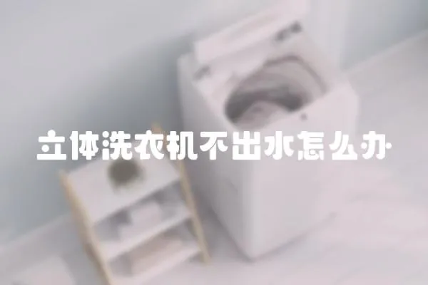 立體洗衣機不出水怎么辦