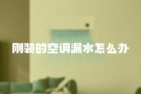剛裝的空調(diào)漏水怎么辦