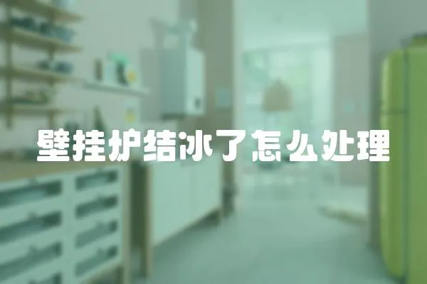 壁掛爐結(jié)冰了怎么處理