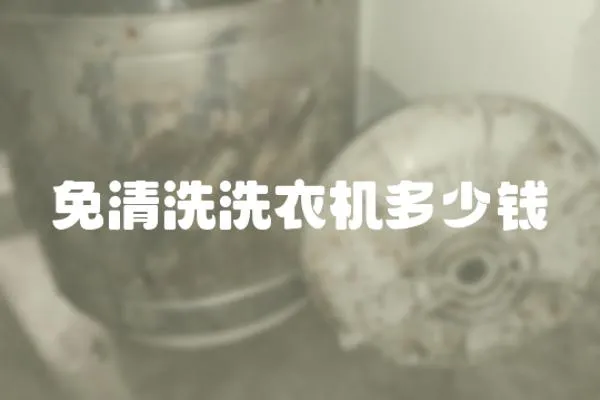 免清洗洗衣機多少錢