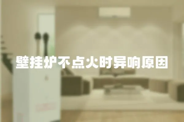 壁掛爐不點(diǎn)火時(shí)異響原因
