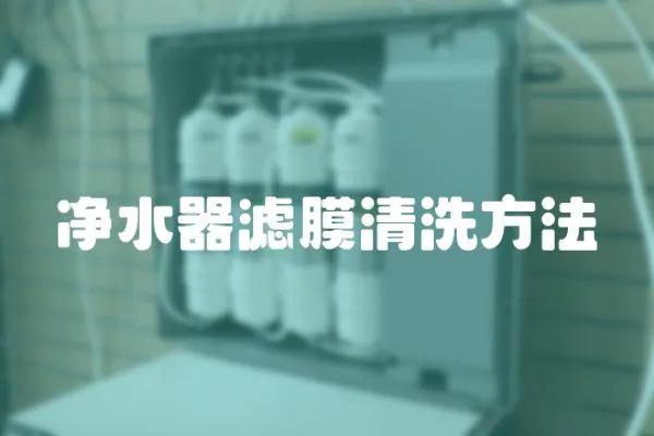 凈水器濾膜清洗方法