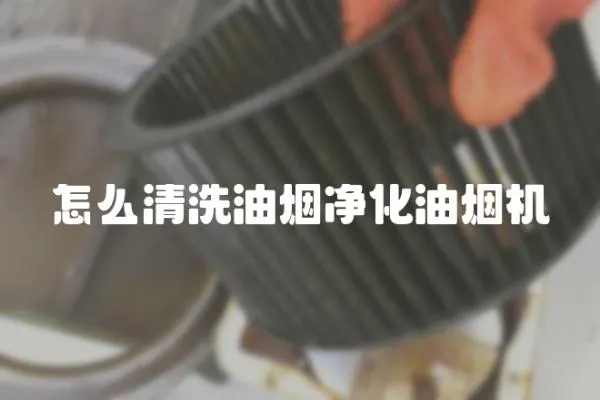 怎么清洗油煙凈化油煙機(jī)