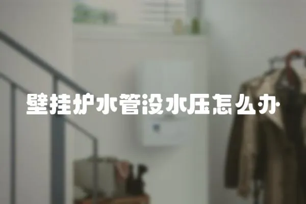 壁掛爐水管沒水壓怎么辦