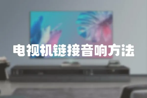 電視機鏈接音響方法