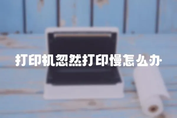 打印機(jī)忽然打印慢怎么辦