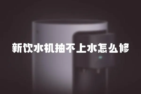新飲水機抽不上水怎么修