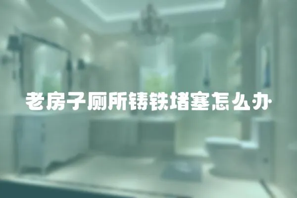 老房子廁所鑄鐵堵塞怎么辦