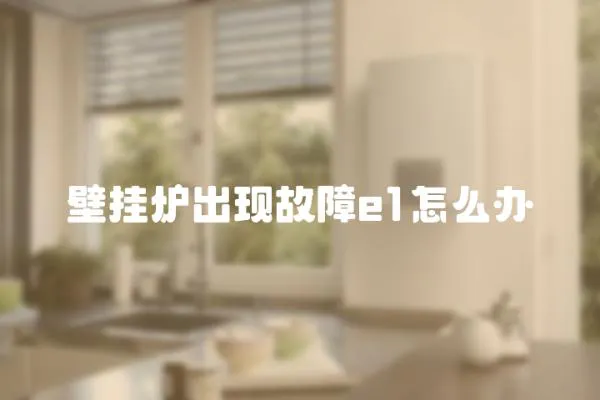 壁掛爐出現(xiàn)故障e1怎么辦