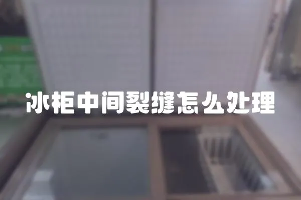 冰柜中間裂縫怎么處理