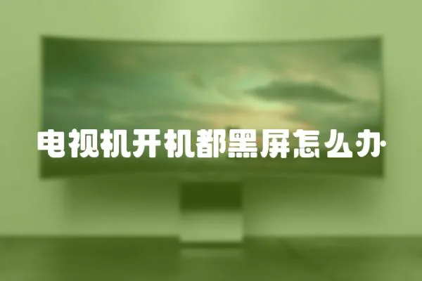 電視機(jī)開(kāi)機(jī)都黑屏怎么辦