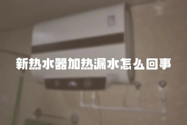 新熱水器加熱漏水怎么回事