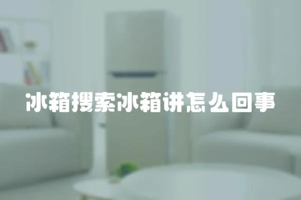 冰箱搜索冰箱講怎么回事