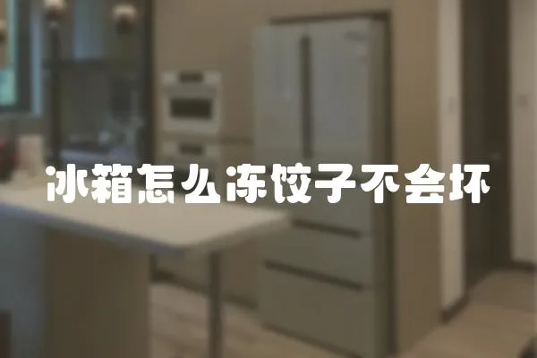 冰箱怎么凍餃子不會壞