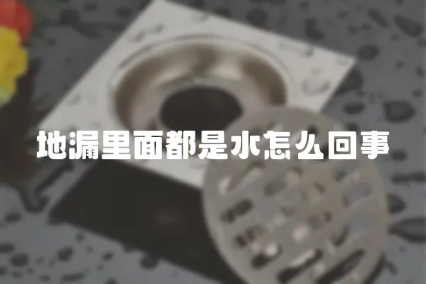 地漏里面都是水怎么回事
