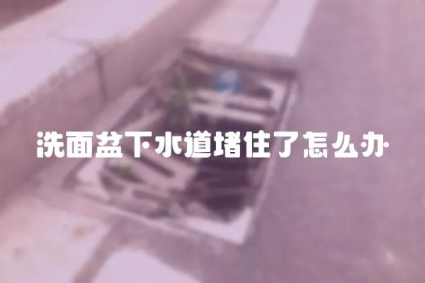 洗面盆下水道堵住了怎么辦
