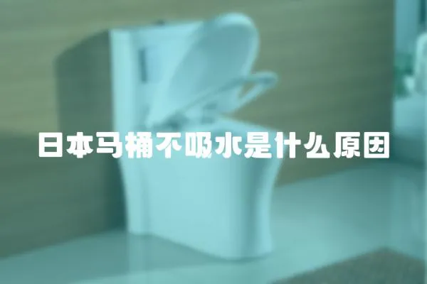 日本馬桶不吸水是什么原因