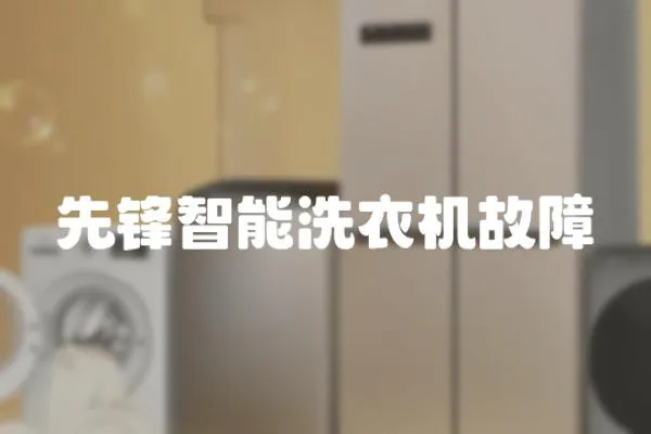 先鋒智能洗衣機故障