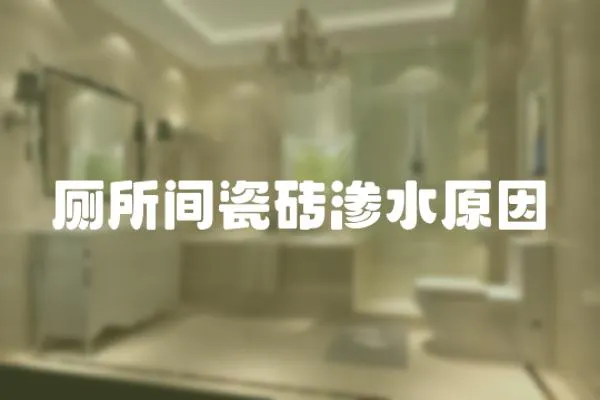 廁所間瓷磚滲水原因