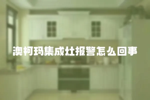 澳柯瑪集成灶報警怎么回事