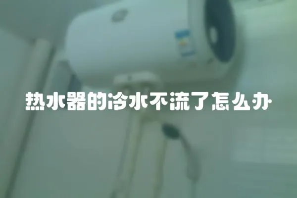 熱水器的冷水不流了怎么辦