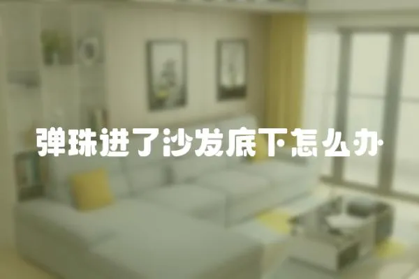 彈珠進了沙發底下怎么辦