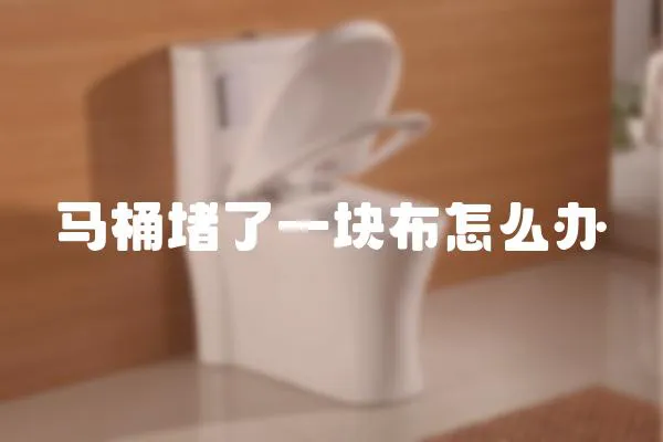 馬桶堵了一塊布怎么辦