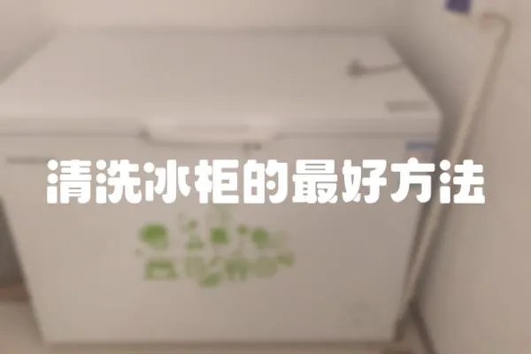 清洗冰柜的最好方法