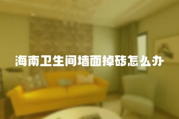 海南衛生間墻面掉磚怎么辦