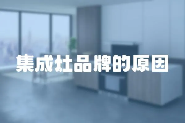 集成灶品牌的原因