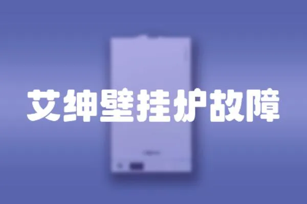 艾紳壁掛爐故障