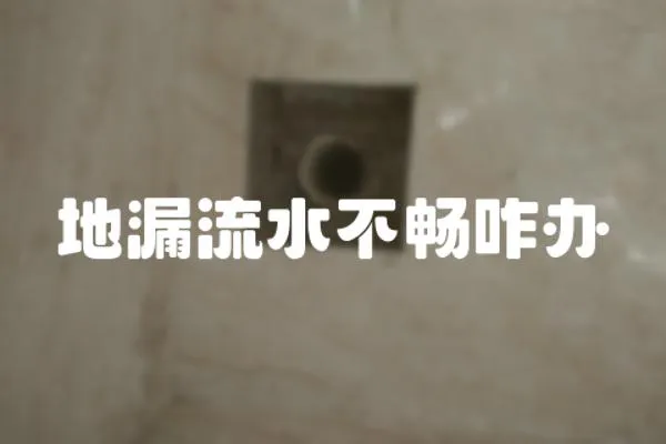 地漏流水不暢咋辦