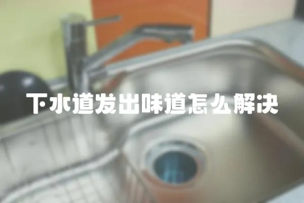 下水道發出味道怎么解決