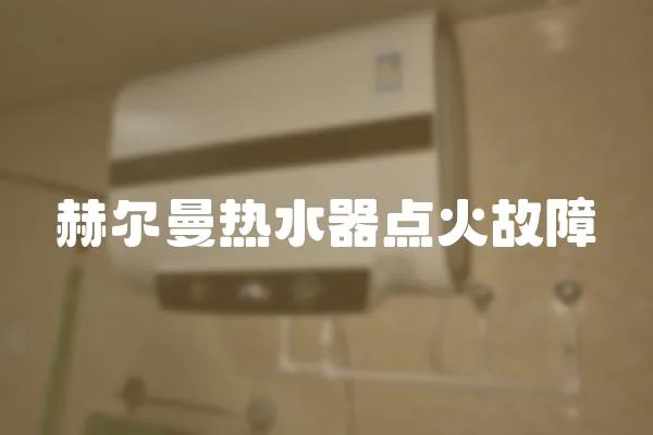 赫爾曼熱水器點火故障