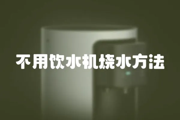 不用飲水機(jī)燒水方法