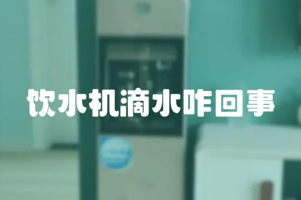 飲水機滴水咋回事