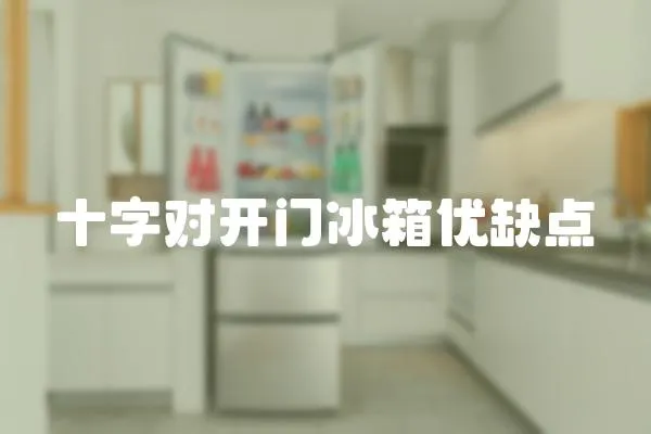 十字對開門冰箱優缺點