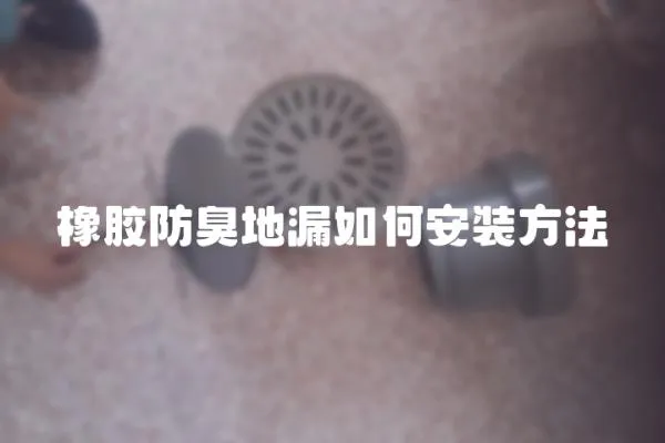 橡膠防臭地漏如何安裝方法