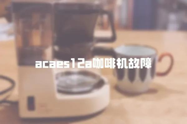 acaes12a咖啡機故障