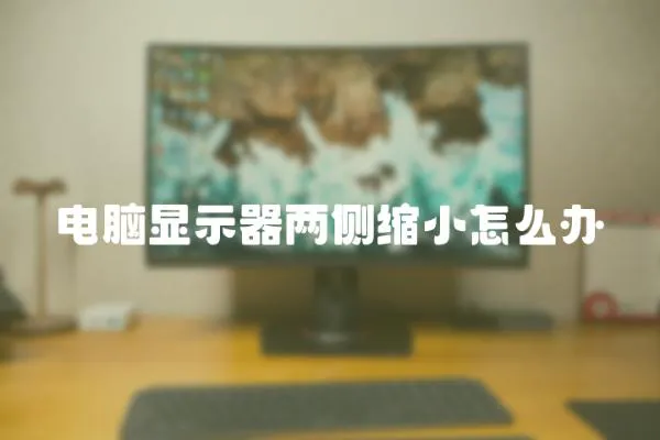 電腦顯示器兩側(cè)縮小怎么辦