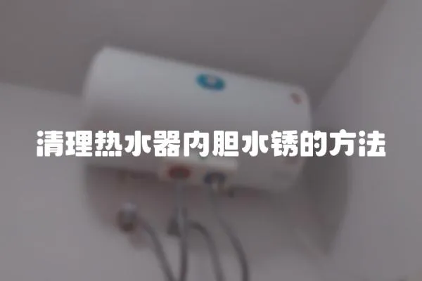 清理熱水器內膽水銹的方法