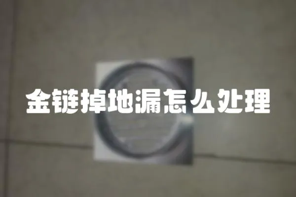 金鏈掉地漏怎么處理