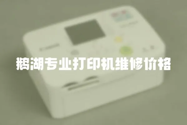鵝湖專業打印機維修價格