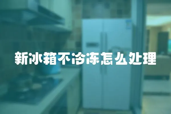 新冰箱不冷凍怎么處理